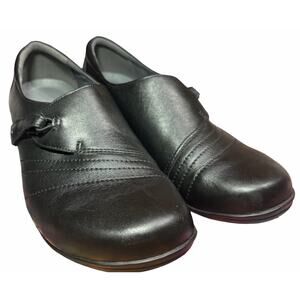 DANSKO Black Franny Slip-On Leather Loafers Comfort Shoes EU 41 / US 10-10.5